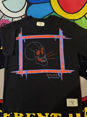 Reigning Fury "Babbling Skull" Tee NWOT